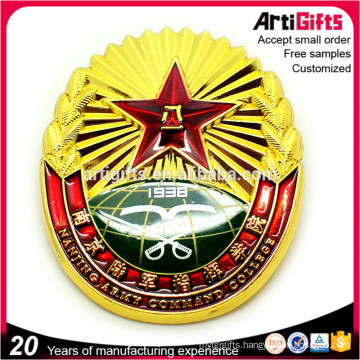 Best selling metal metal army cap badge